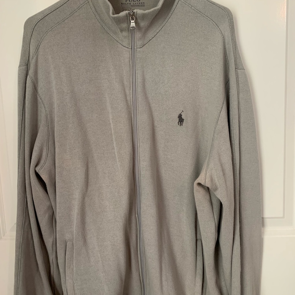 Men’s XL gray Polo Ralph Lauren lightweight zipper sweater.